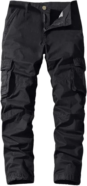 2023 Cargo Pants for Men Multi Pockets Stylish Plus Size Trousers Lightweight Casual Work Hiking Pants Tactical Sweatpants