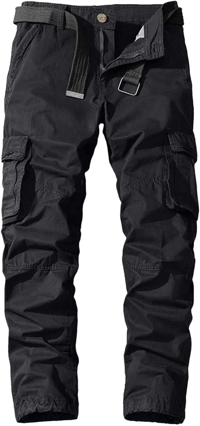 2023 Cargo Pants for Men Multi Pockets Stylish Plus Size Trousers Lightweight Casual Work Hiking Pants Tactical Sweatpants