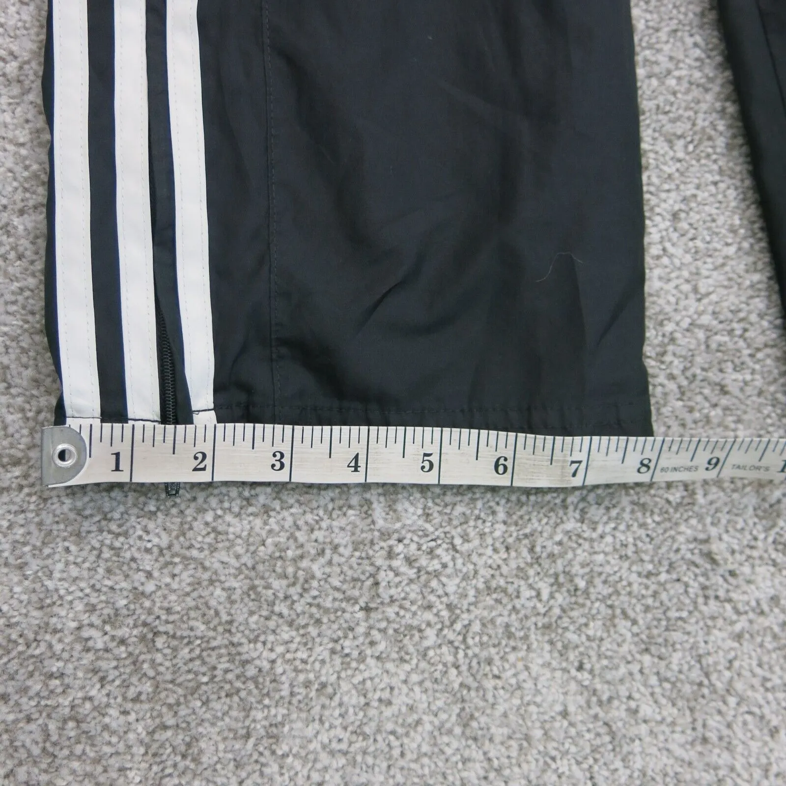 Adidas Men Activewear Track Pant Running Jogging Elastic Waist 3 Stripe Black XS