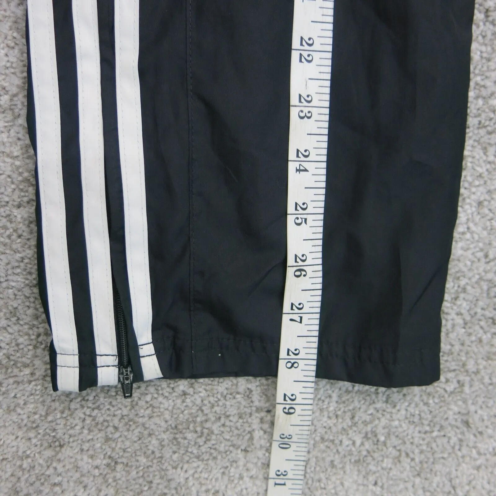 Adidas Men Activewear Track Pant Running Jogging Elastic Waist 3 Stripe Black XS