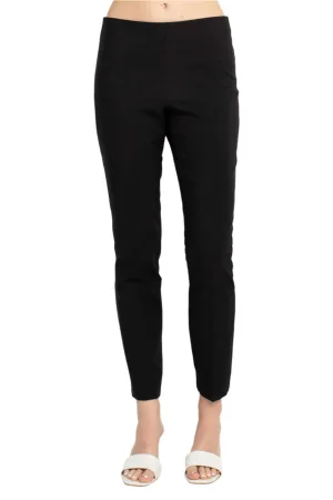 Adrianna Papell Mid Waist Solid Bi-Stretch Pull On Skinny Stretch Crepe Pants