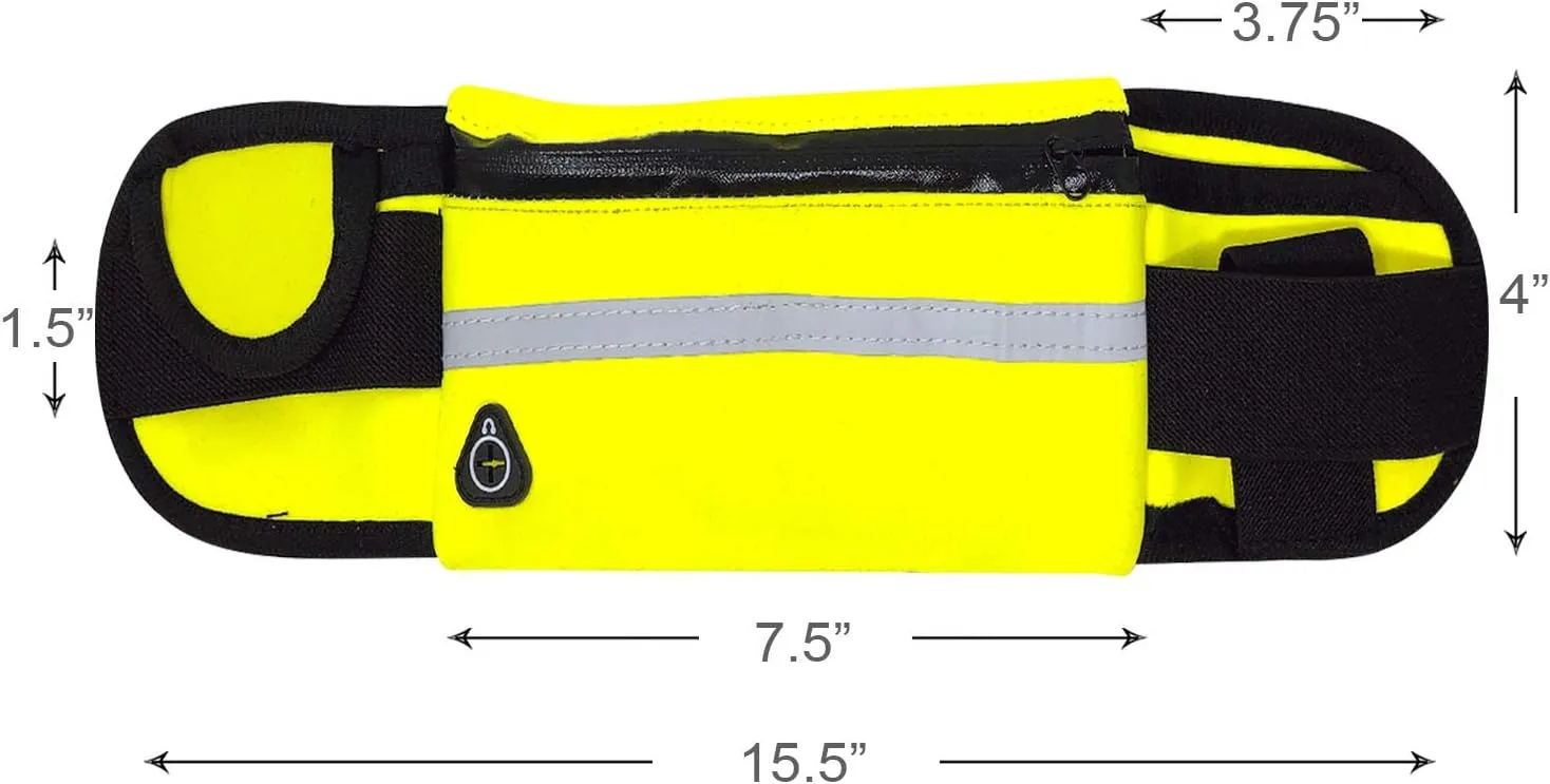 allydrew Adjustable Neoprene Running Belt, Waterproof Fanny Pack, Workout Pouch for Running Jogging Hiking