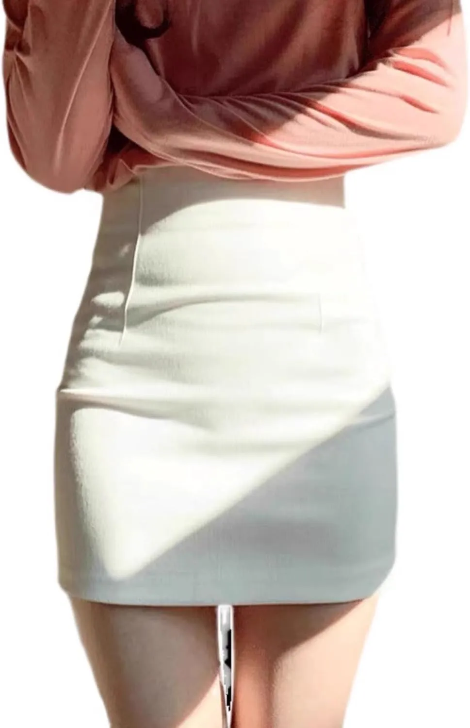 Casual Women's High-Waisted Skirt Slim Spring and Summer Bustle Skirt