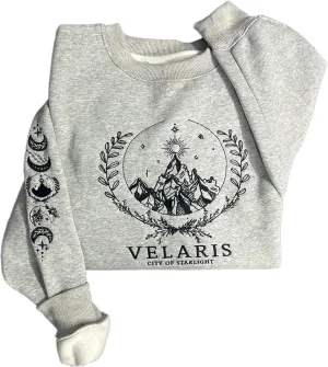 Embroidered Velaris Shirt, Velaris City Of Starlight Embroidered Sweatshirt, The Night Court Shirt, SJM ACOTAR Shirt
