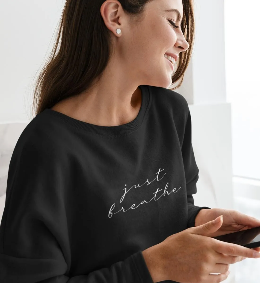 Just breathe Bio Sweatshirt Unisex
