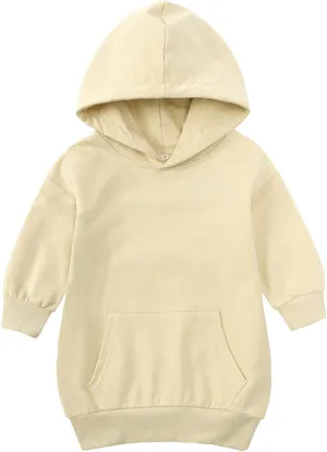 KAGAYD Toddler Boys Girls Hoodies Pullover Fleece Sweatshirt Children Black Solid Color Babies Hooded Top Active Sports