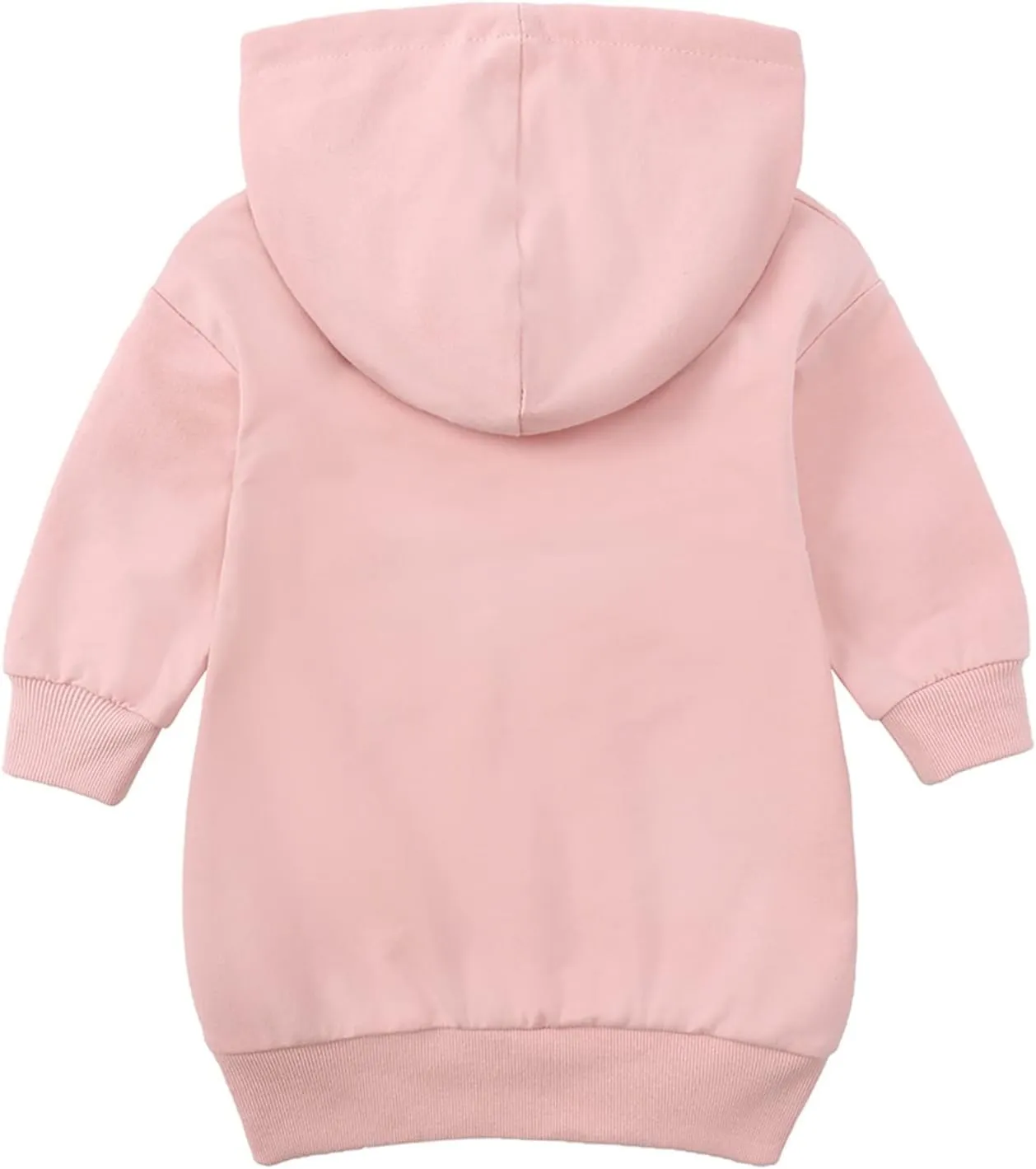 KAGAYD Toddler Boys Girls Hoodies Pullover Fleece Sweatshirt Children Black Solid Color Babies Hooded Top Active Sports