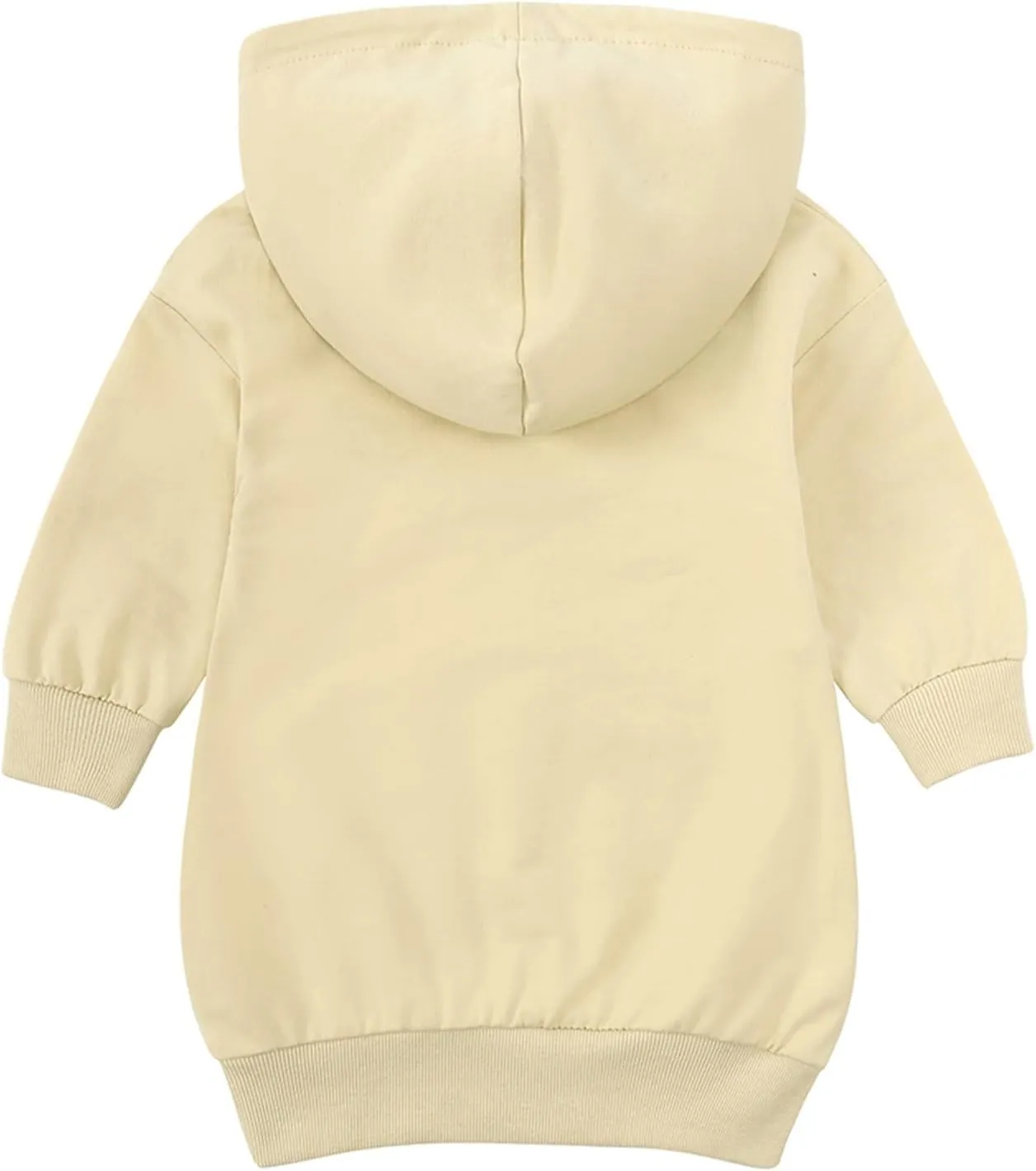 KAGAYD Toddler Boys Girls Hoodies Pullover Fleece Sweatshirt Children Black Solid Color Babies Hooded Top Active Sports