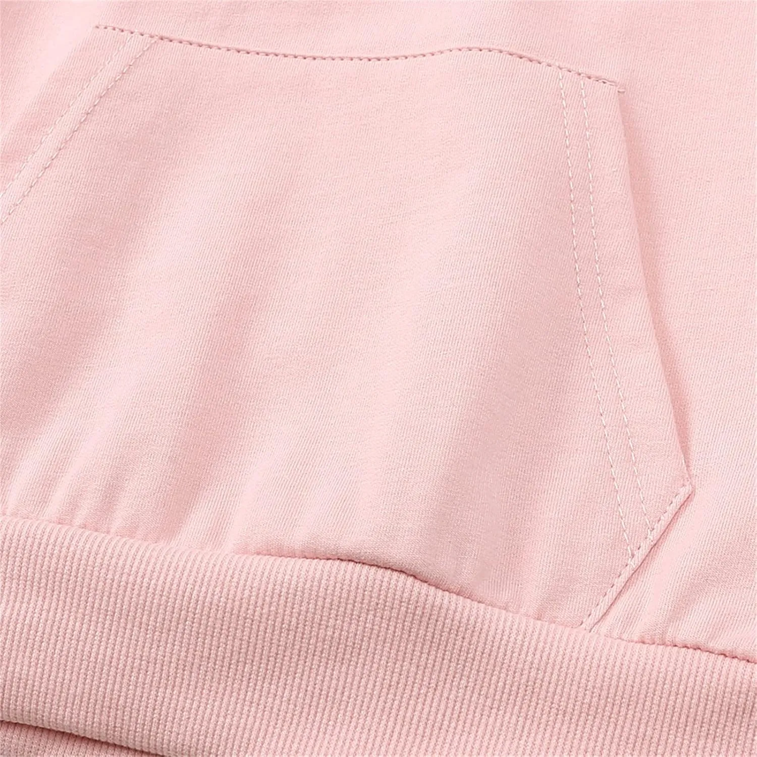 KAGAYD Toddler Boys Girls Hoodies Pullover Fleece Sweatshirt Children Black Solid Color Babies Hooded Top Active Sports