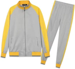 Litteking Men's Tracksuits Sweat Suit Casual Long Sleeve 2 Piece Outfit Sports Jogging Suits Set