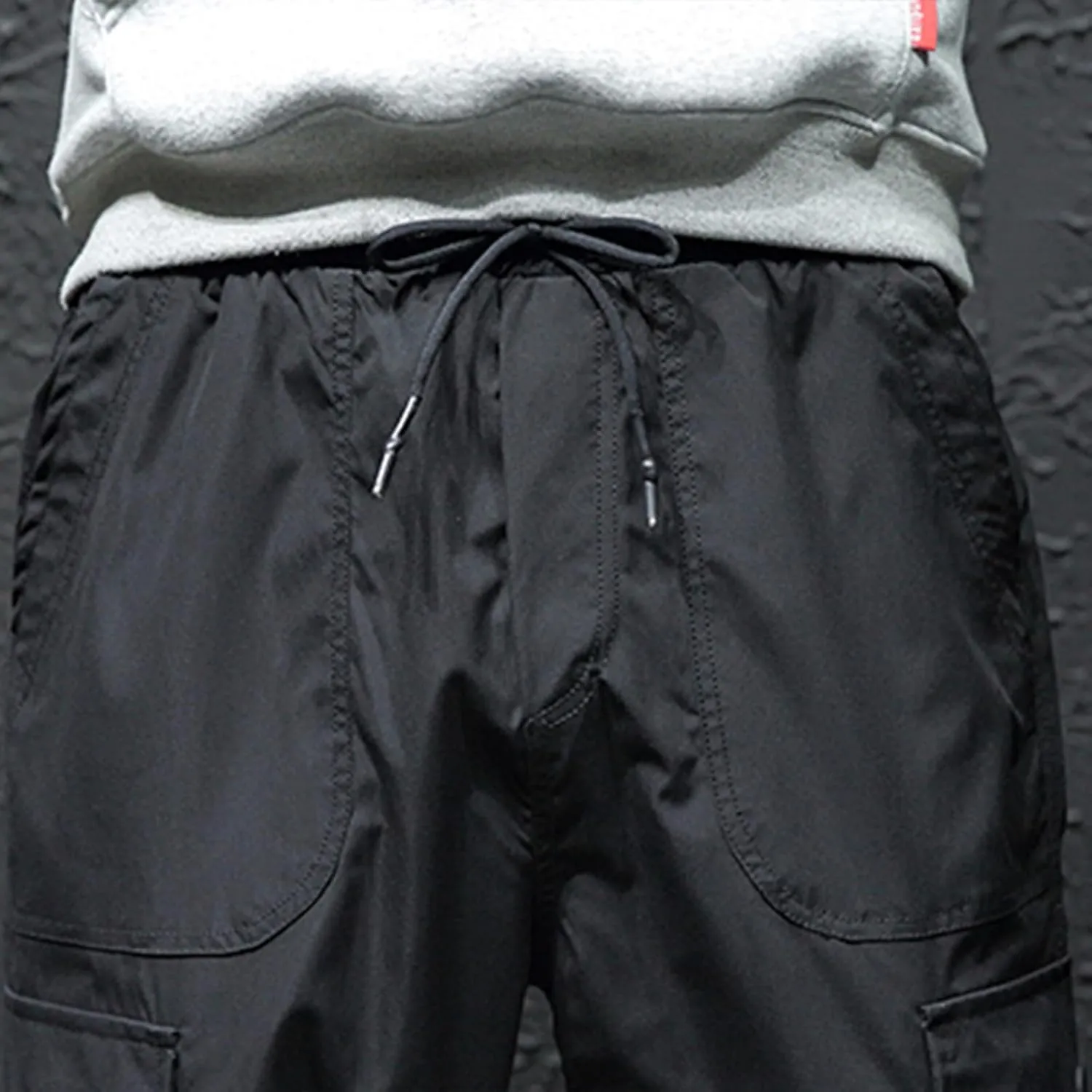 Men Trail Hiking Pants Drawstring Cargo Pants Trekking Pants Ripstop Tactical Pants Plus Size Commuter Pants
