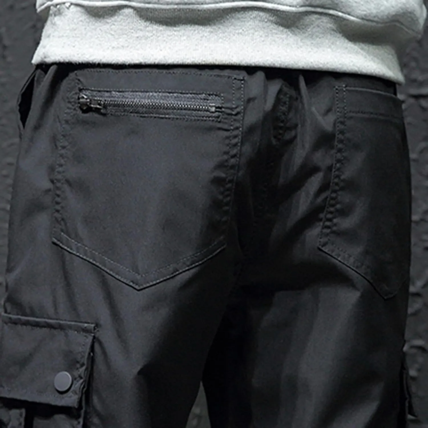 Men Trail Hiking Pants Drawstring Cargo Pants Trekking Pants Ripstop Tactical Pants Plus Size Commuter Pants