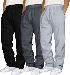 Men's 3PC Stretch Cargo Pants, Lightweight Comfy Cargo Pants, Fleece Sweatpants High Stretch Multi-Pocket Cargo Pants