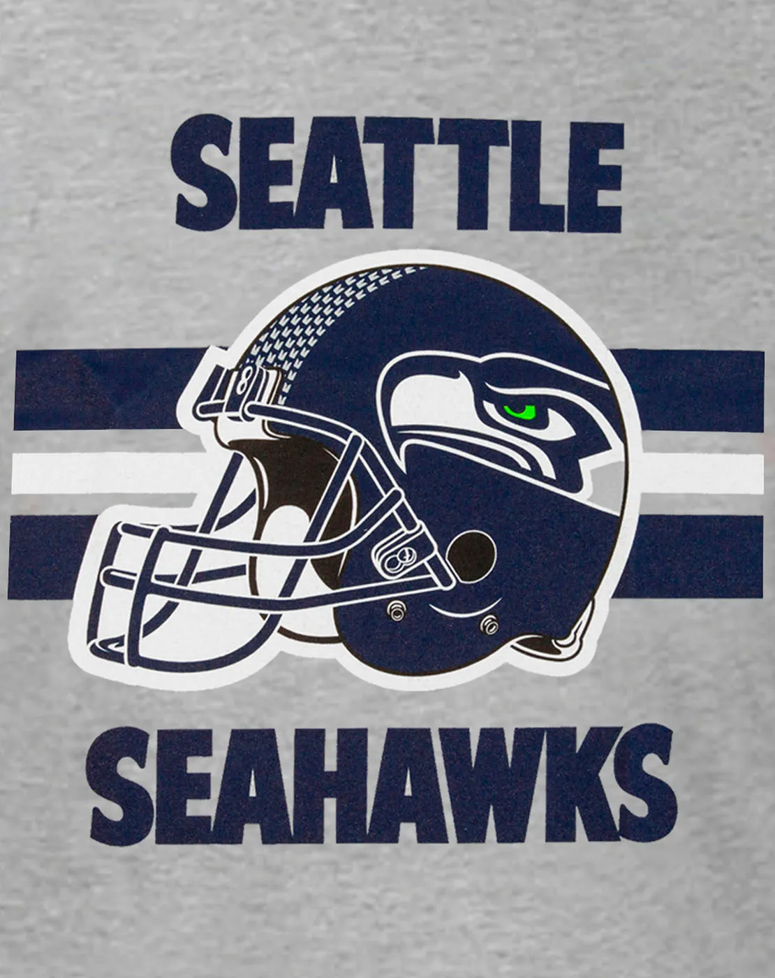 NFL Teams Seattle Seahawks Helmet Men's Long Pyjama T-Shirt & Lounge Pant Set