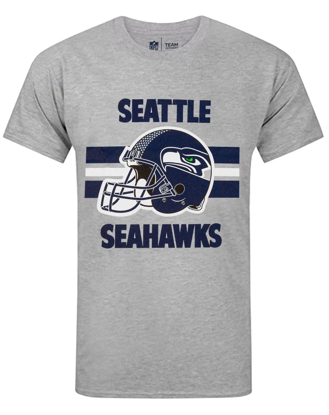 NFL Teams Seattle Seahawks Helmet Men's Long Pyjama T-Shirt & Lounge Pant Set