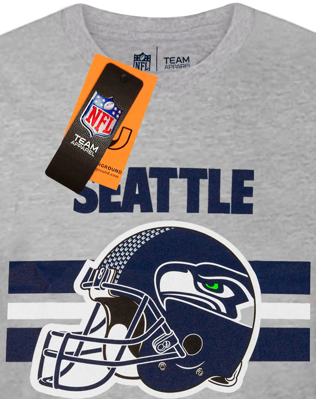 NFL Teams Seattle Seahawks Helmet Men's Long Pyjama T-Shirt & Lounge Pant Set