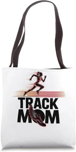 Senior Track Mom Track Team Track Field Women Track Momma Tote Bag