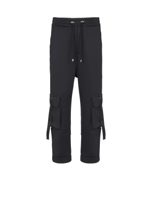Silver Balmain Vintage Cargo Sweatpants