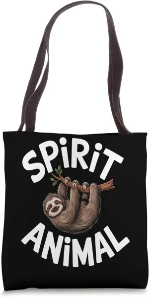 Sloth Spirit Animal Tote Bag