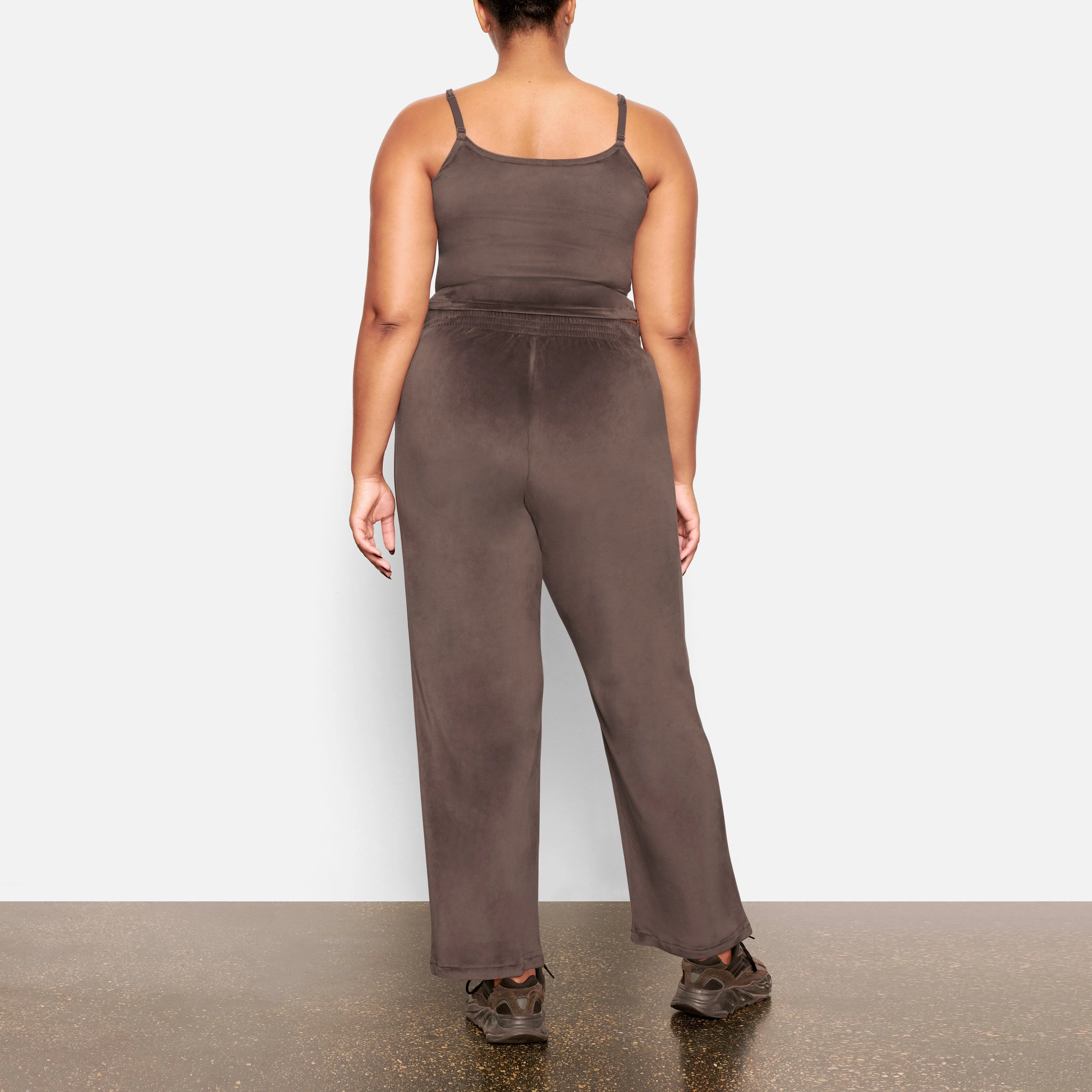 VELOUR TRACK PANT | AMETHYST