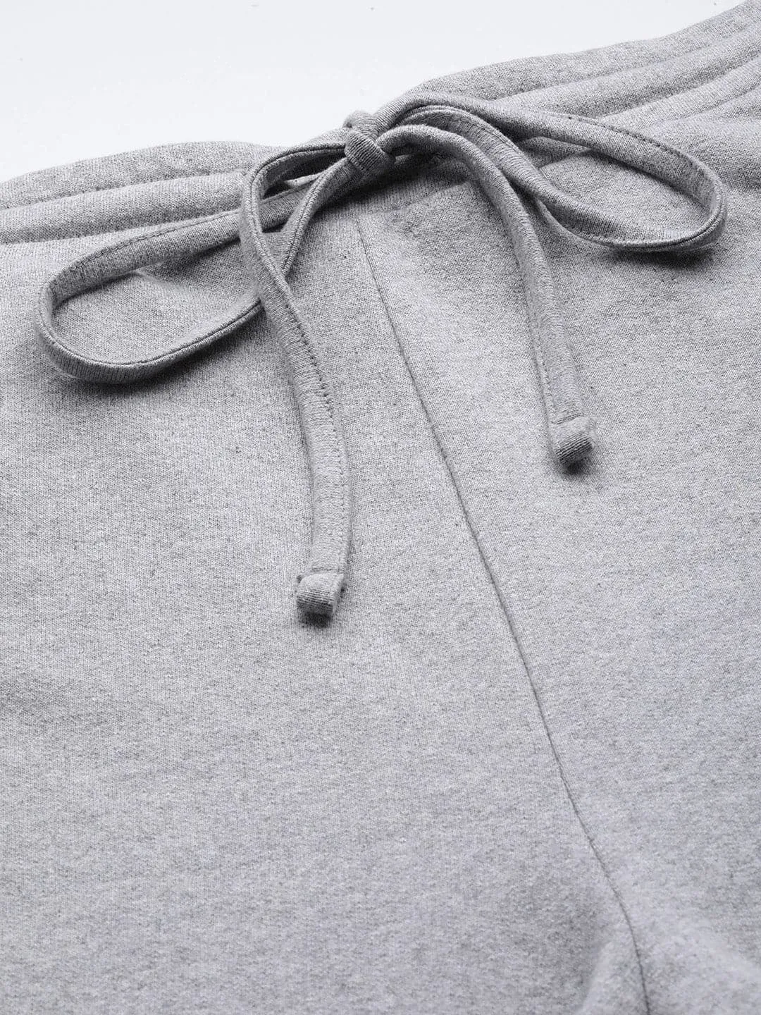 Women Grey Melange Love Track Pants