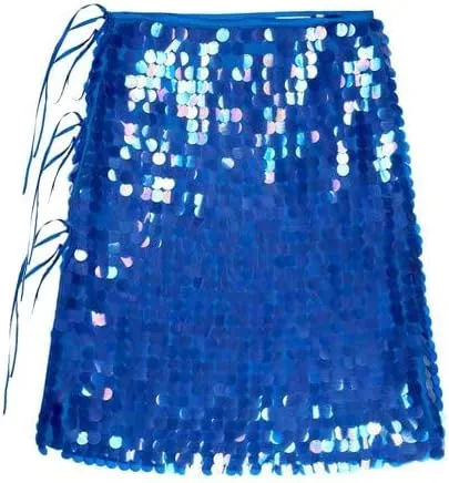Women Y2k Sequin Long Skirt Sparkly Beaded Floral Maxi Skirt Rhinestone Glitter Midi Skirt Party Clubwear