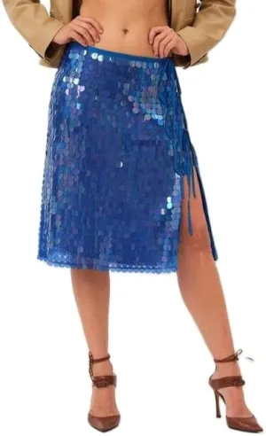 Women Y2k Sequin Long Skirt Sparkly Beaded Floral Maxi Skirt Rhinestone Glitter Midi Skirt Party Clubwear