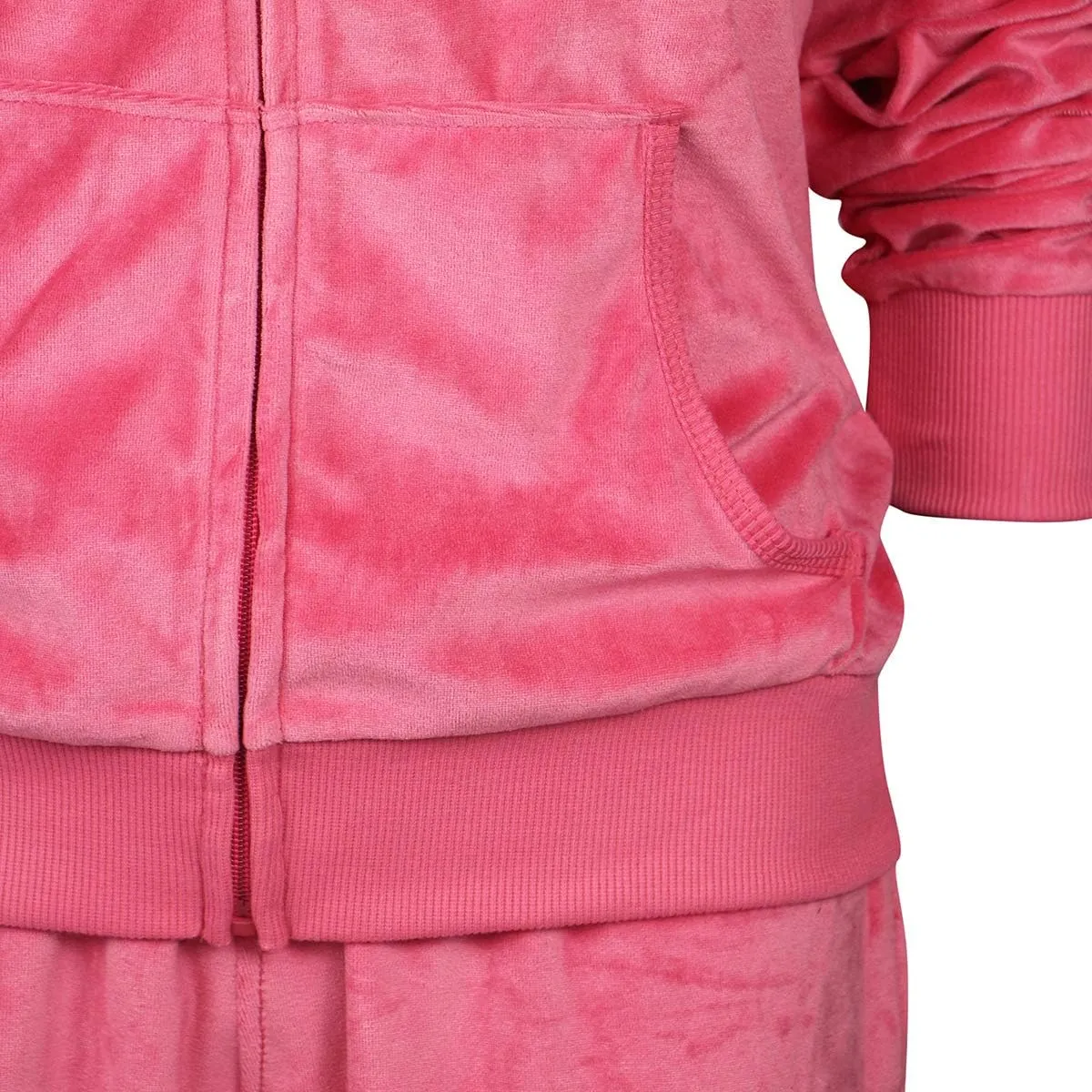 Womens Jogging Suits Sets Running Velour Outfit Zipper Warm Up 2 Pieces Hoodie and Pant Tracksuit